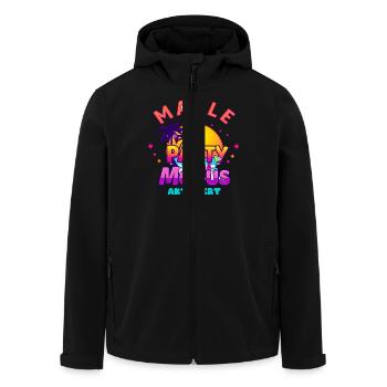 Malle Party Modus Aktiviert Mallorca Gruppen Shirt - Recycelte Männer Softshell-Jacke von Stanley/Stella - Schwarz - Vorne - AI Model Male 185 light (185cm)