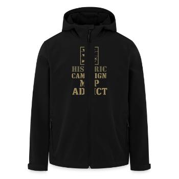 Historien militaire Recherche Guerre - Veste softshell homme en polyester recyclé Stanley/Stella - noir - Devant - AI Model Male 185 light (185cm)