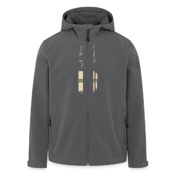 Journaling Aesthetic Creative Planer Life Writing - Recycelte Männer Softshell-Jacke von Stanley/Stella - Anthrazit - Vorne - AI Model Male 185 light (185cm)