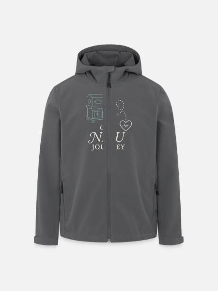 Neonatalafdeling Forældre Stolthed Præemie Kriger Nyfødt - Stanley/Stella herre softshelljakke i genanvendt polyester - sort