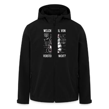 Welchen Teil von Quanten Physik vestehst du nicht - Recycelte Männer Softshell-Jacke von Stanley/Stella - Schwarz - Vorne - AI Model Male 185 light (185cm)