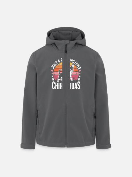 Just a girl who loves Chihouahuas - Recycelte Männer Softshell-Jacke von Stanley/Stella - Schwarz
