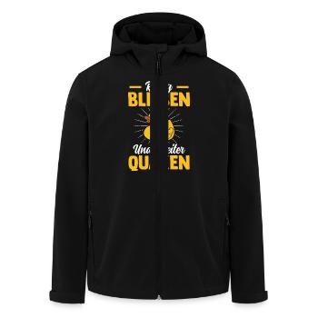 Quietscheente - Ruhig Bleiben Und Weiter Quaken - Recycelte Männer Softshell-Jacke von Stanley/Stella - Schwarz - Vorne - AI Model Male 185 light (185cm)