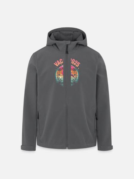 Flamingo Summer 2025 - Men’s Recycled Softshell Jacket by Stanley/Stella - black