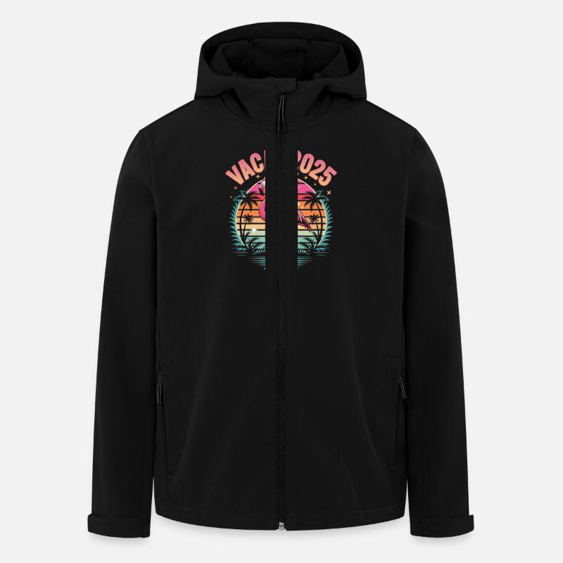 Flamingo Summer 2025 - Men’s Recycled Softshell Jacket by Stanley/Stella - black