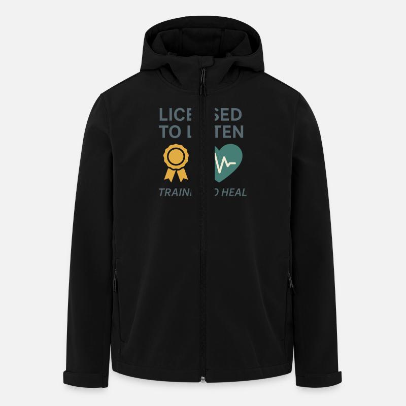 Kinderkummerberater Heilen Herzen Trauma - Recycelte Männer Softshell-Jacke von Stanley/Stella - Schwarz