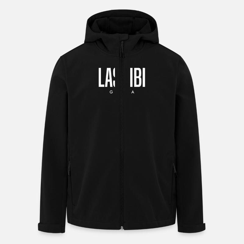 Lashibi, Ghana - Veste softshell homme en polyester recyclé Stanley/Stella - noir