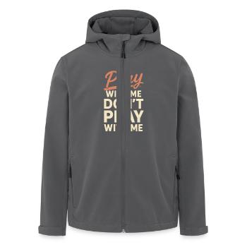 Christian Mom Faith Humor Mistakes - Men’s Recycled Softshell Jacket by Stanley/Stella - anthracite - Front - AI Model Male 185 light (185cm)