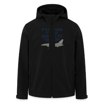Aviation Mechanic Faa Humor Aircraft Technician - Recycelte Männer Softshell-Jacke von Stanley/Stella - Schwarz - Vorne - AI Model Male 185 light (185cm)