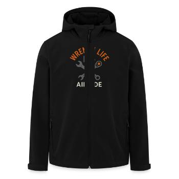Mécanicien d’aviation Faa Humour Technicien d’aéronefs - Veste softshell homme en polyester recyclé Stanley/Stella - noir - Devant - AI Model Male 185 light (185cm)