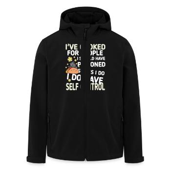 J’ai cuisiné pour des citations de gens drôles - Veste softshell homme en polyester recyclé Stanley/Stella - noir - Devant - AI Model Male 185 light (185cm)
