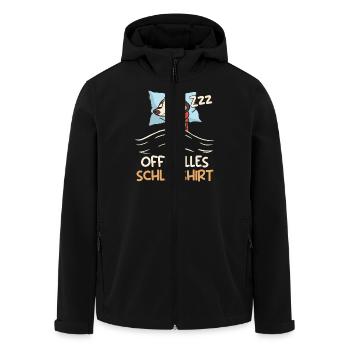 Erdmännchen OFFIZIELLES SCHLAFSHIRT Lustiges - Recycelte Männer Softshell-Jacke von Stanley/Stella - Schwarz - Vorne - AI Model Male 185 light (185cm)