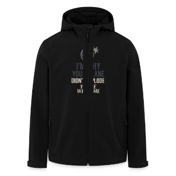 Mécanicien d’aviation Faa Humour Technicien d’aéronefs - Veste softshell homme en polyester recyclé Stanley/Stella - noir - Devant - AI Model Male 185 light (185cm)