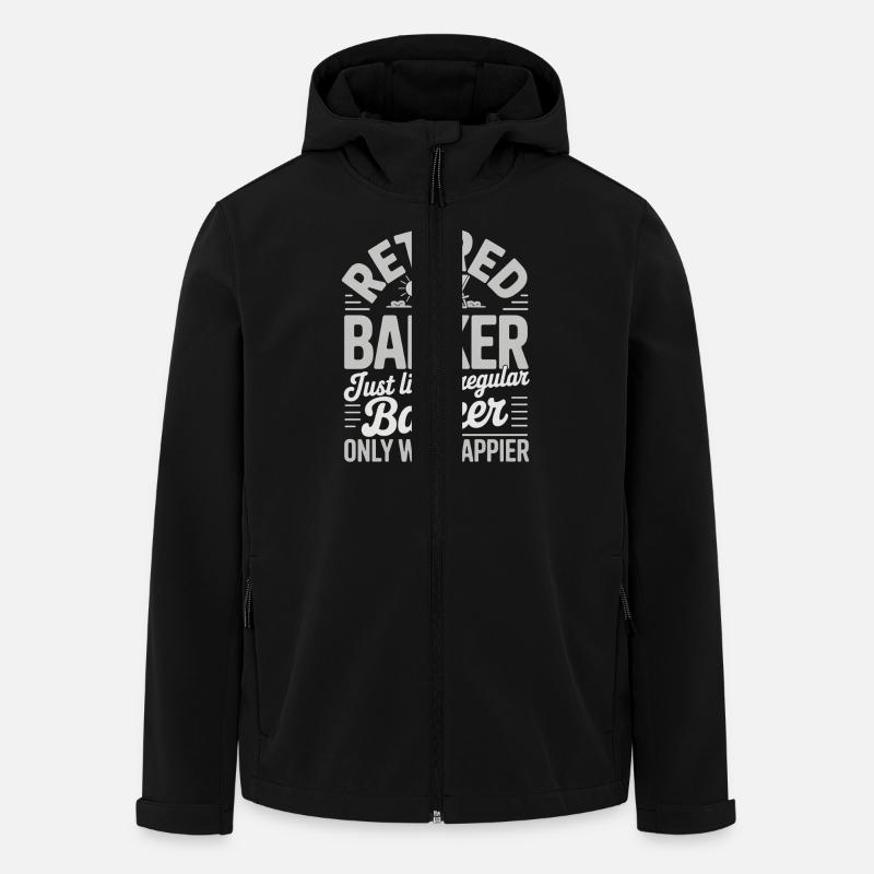Banquier retraité Pension de banquier - Veste softshell homme en polyester recyclé Stanley/Stella - noir