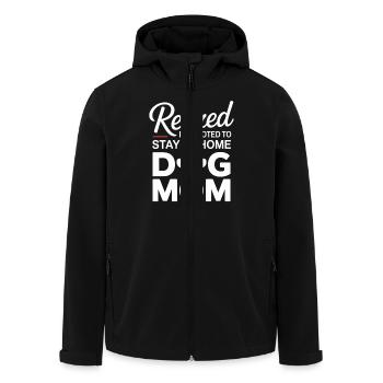 Ruhestand Hundemama Spruch Hundehalterin - Recycelte Männer Softshell-Jacke von Stanley/Stella - Schwarz - Vorne - AI Model Male 185 light (185cm)
