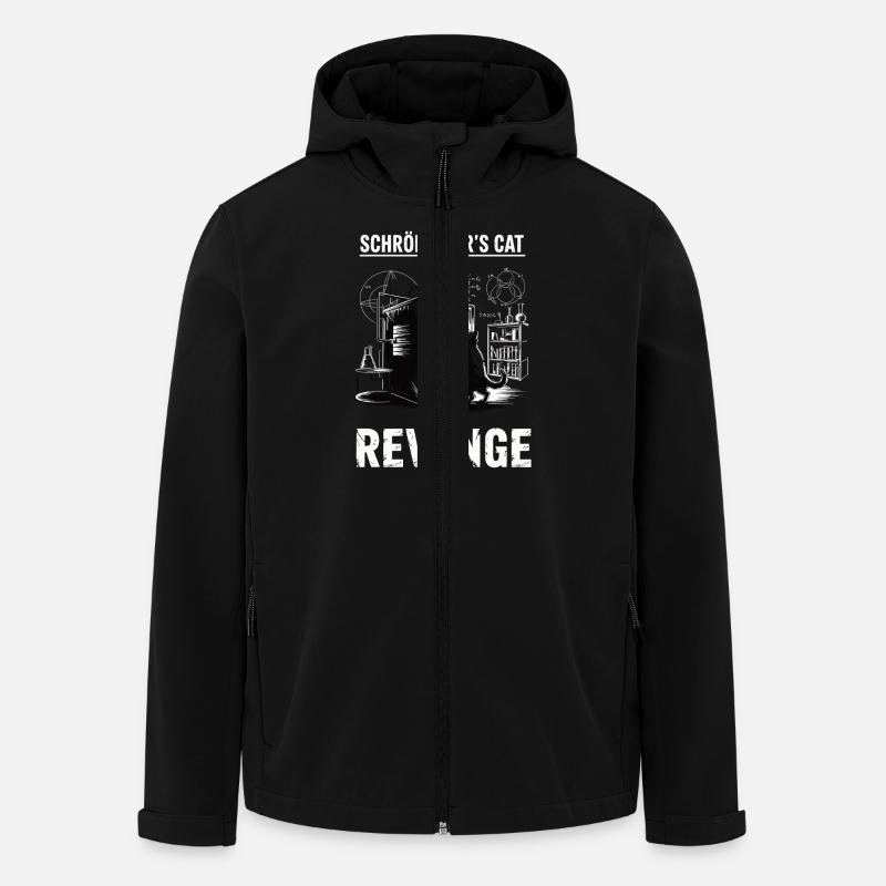 Le chat de Schroedinger Revenge - Veste softshell homme en polyester recyclé Stanley/Stella - noir