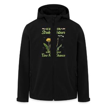 Postivität ICH BIN KEIN STREBERGÄRTNER Lustiges - Recycelte Männer Softshell-Jacke von Stanley/Stella - Schwarz - Vorne - AI Model Male 185 light (185cm)