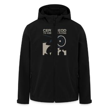 Mécanicien d’aviation Faa Humour Technicien d’aéronefs - Veste softshell homme en polyester recyclé Stanley/Stella - noir - Devant - AI Model Male 185 light (185cm)