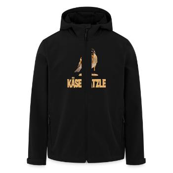 Käsespätzle Vogel Illustratif Humoristique - Veste softshell homme en polyester recyclé Stanley/Stella - noir - Devant - AI Model Male 185 light (185cm)