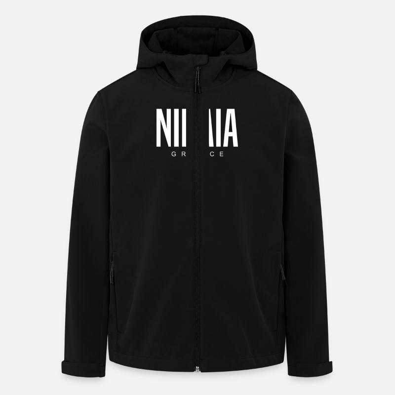 Nikaia, Grèce - Veste softshell homme en polyester recyclé Stanley/Stella - noir
