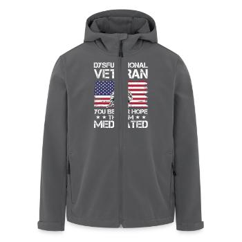 vétéran dysfonctionnel espoir mieux médicamenté Design - Veste softshell homme en polyester recyclé Stanley/Stella - charbon - Devant - AI Model Male 185 light (185cm)