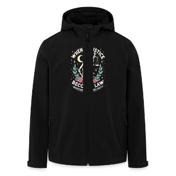 Wheiin Justrael Boonce Lay Resthethea Benecen To - Men’s Recycled Softshell Jacket by Stanley/Stella - black - Front - AI Model Male 185 light (185cm)