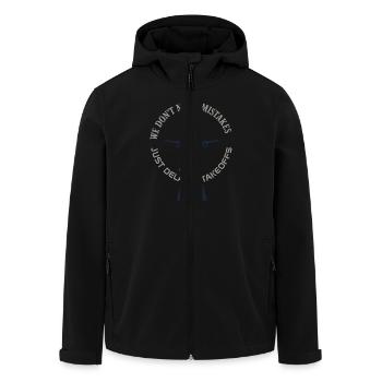 Mécanicien d’aviation Faa Humour Technicien d’aéronefs - Veste softshell homme en polyester recyclé Stanley/Stella - noir - Devant - AI Model Male 185 light (185cm)