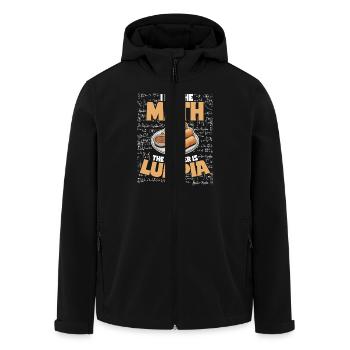 Spring Rolls Lumpian Students Math - Men’s Recycled Softshell Jacket by Stanley/Stella - black - Front - AI Model Male 185 light (185cm)