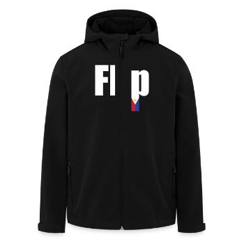 Rouleaux de printemps Lumpia Flip Nourriture philippine - Veste softshell homme en polyester recyclé Stanley/Stella - noir - Devant - AI Model Male 185 light (185cm)