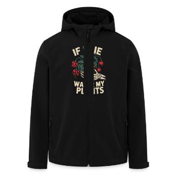 If I Die, Water My Plants - Recycelte Männer Softshell-Jacke von Stanley/Stella - Schwarz - Vorne - AI Model Male 185 light (185cm)