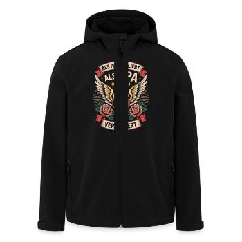 Opa Geschenk Geburtstag Spruch Lustig Geschenkidee - Recycelte Männer Softshell-Jacke von Stanley/Stella - Schwarz - Vorne - AI Model Male 185 light (185cm)