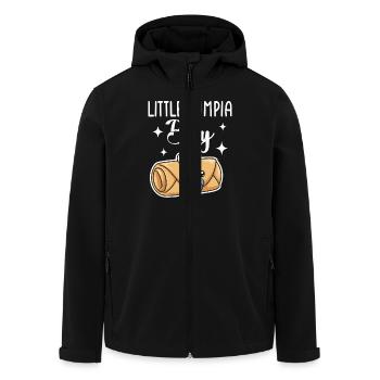 Little Lumpia Boy Spring Rolls - Men’s Recycled Softshell Jacket by Stanley/Stella - black - Front - AI Model Male 185 light (185cm)