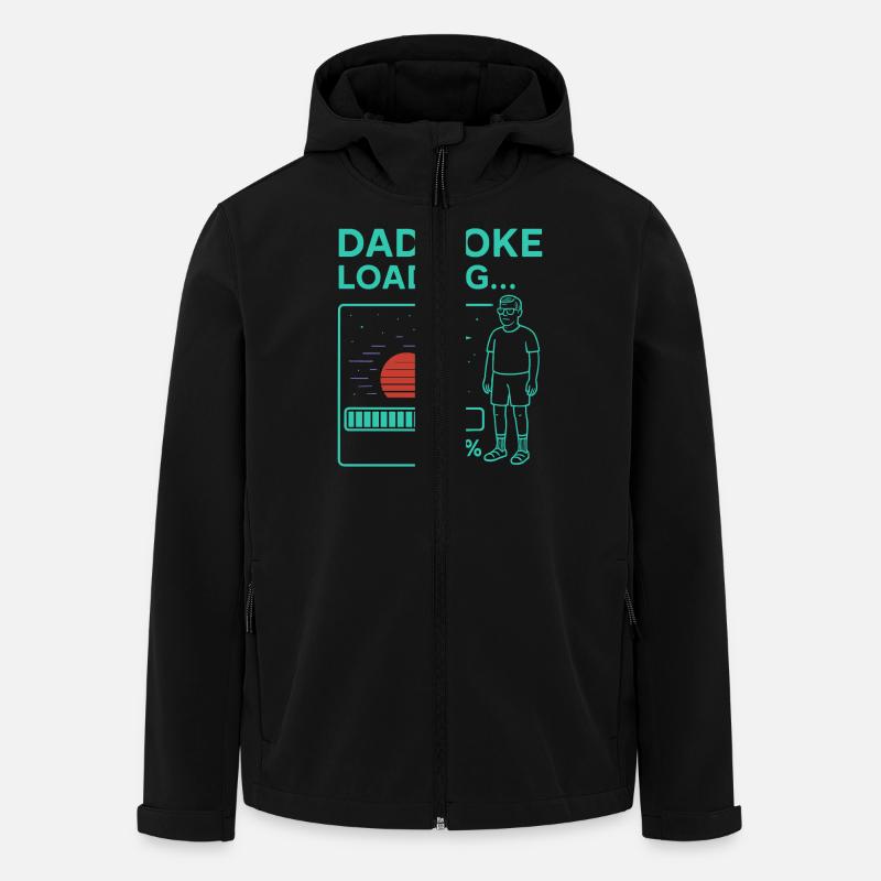 Dad Joke Loading - Men’s Recycled Softshell Jacket by Stanley/Stella - black