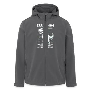 Error 404 costume not found dino - Men’s Recycled Softshell Jacket by Stanley/Stella - anthracite - Front - AI Model Male 185 light (185cm)