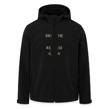 Boho Yoga Cadeau spirituel pour les yogis conscients - Veste softshell homme en polyester recyclé Stanley/Stella - noir - Devant - AI Model Male 185 light (185cm)