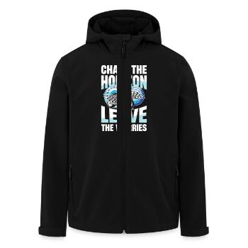 Chase The Horizon Leave The Worries Moto - Veste softshell homme en polyester recyclé Stanley/Stella - noir - Devant - AI Model Male 185 light (185cm)