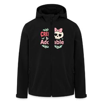 Kawaii Horror Creepy Cute Pastel Goth Süß Spooky - Recycelte Männer Softshell-Jacke von Stanley/Stella - Schwarz - Vorne - AI Model Male 185 light (185cm)