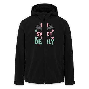 Kawaii Horror Creepy Cute Pastel Goth Süß Spooky - Recycelte Männer Softshell-Jacke von Stanley/Stella - Schwarz - Vorne - AI Model Male 185 light (185cm)