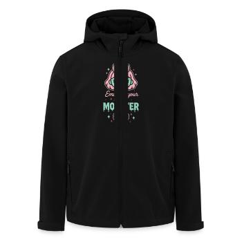 Kawaii Horror Creepy Cute Pastel Goth Süß Spooky - Recycelte Männer Softshell-Jacke von Stanley/Stella - Schwarz - Vorne - AI Model Male 185 light (185cm)