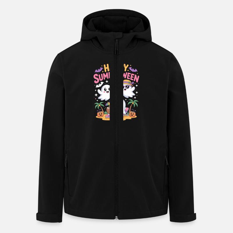 Happy Summerween - Recycelte Männer Softshell-Jacke von Stanley/Stella - Schwarz