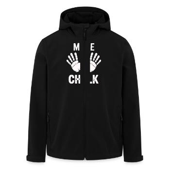 More Chalk - Recycelte Männer Softshell-Jacke von Stanley/Stella - Schwarz - Vorne - AI Model Male 185 light (185cm)