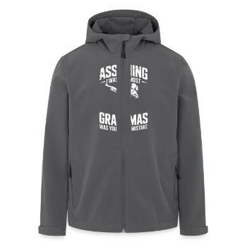 Martial Arts Grandma Saying Grandmother Karate - Men’s Recycled Softshell Jacket by Stanley/Stella - anthracite - Front - AI Model Male 185 light (185cm)