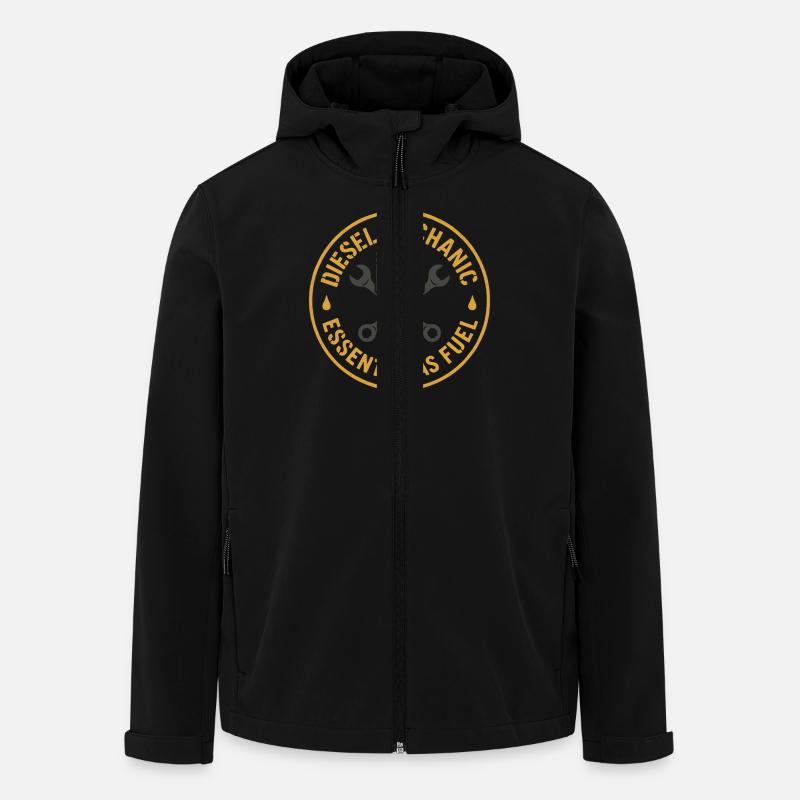 Diesel mechanics Proud mechanics - Men’s Recycled Softshell Jacket by Stanley/Stella - black