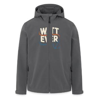 Watt Ever Maritimes Anker Motiv - Recycelte Männer Softshell-Jacke von Stanley/Stella - Anthrazit - Vorne - AI Model Male 185 light (185cm)