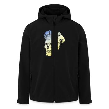 Chef Skull - Men’s Recycled Softshell Jacket by Stanley/Stella - black - Front - AI Model Male 185 light (185cm)