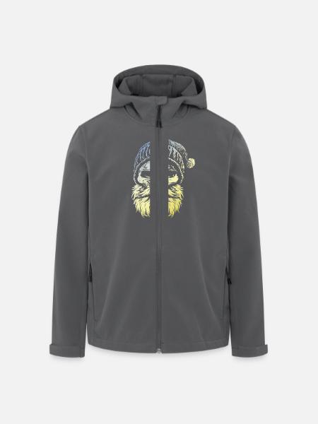 Lumberjack Skull - Men’s Recycled Softshell Jacket by Stanley/Stella - black