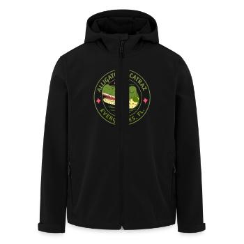 Alligator Alcatraz Crocodile - Veste softshell homme en polyester recyclé Stanley/Stella - noir - Devant - AI Model Male 185 light (185cm)
