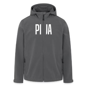 Peja, Kosovo - Veste softshell homme en polyester recyclé Stanley/Stella - charbon - Devant - AI Model Male 185 light (185cm)