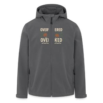 Tätowierte Pflanzenliebhaberin Pflanzenmama - Recycelte Männer Softshell-Jacke von Stanley/Stella - Anthrazit - Vorne - AI Model Male 185 light (185cm)