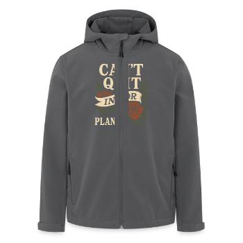 Tätowierte Pflanzenliebhaberin Pflanzenmama - Recycelte Männer Softshell-Jacke von Stanley/Stella - Anthrazit - Vorne - AI Model Male 185 light (185cm)